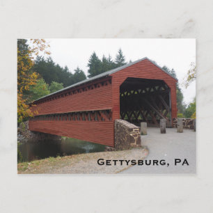 Sachs Covered Bridge bei Gettysburg PA Postkarte