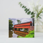 Sachs Covered Bridge Postkarte (Stehend Vorderseite)