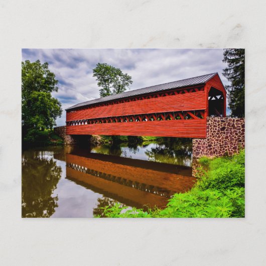 Sachs Covered Bridge Postkarte (Vorderseite)