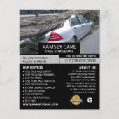 Sachschaden - Baumchirurg - Arborist Flyer (Vorne)