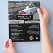 Sachschaden - Baumchirurg - Arborist Flyer (Hand)