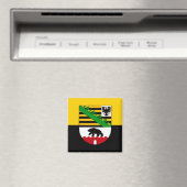 Sachsen-Anhalt Flagge Magnet (In Situ (Geschirrspüler))