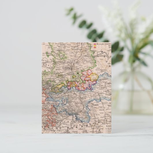 Sachsen, Anhalt Postkarte (Stehend Vorderseite)