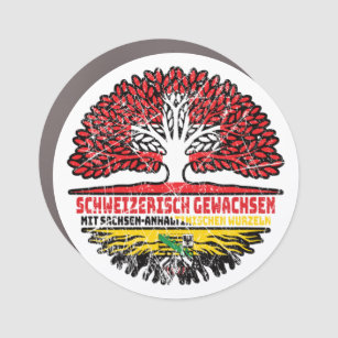 Sachsen-Anhalt Schweizer Schweiz Baum Auto Magnet