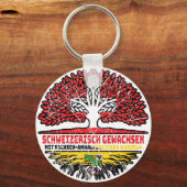 Sachsen-Anhalt Schweizer Schweiz Baum Schlüsselanhänger (Vorderseite)