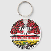 Sachsen-Anhalt Schweizer Schweiz Baum Schlüsselanhänger (Rückseite)