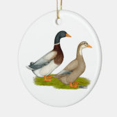 Sachsen-Enten Keramik Ornament (Links)