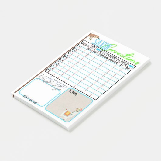 Sachsen-Mathematikkorrektur Post-it Klebezettel (angewinkelt)