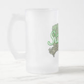 Sachsen Mattglas Bierglas (Links)