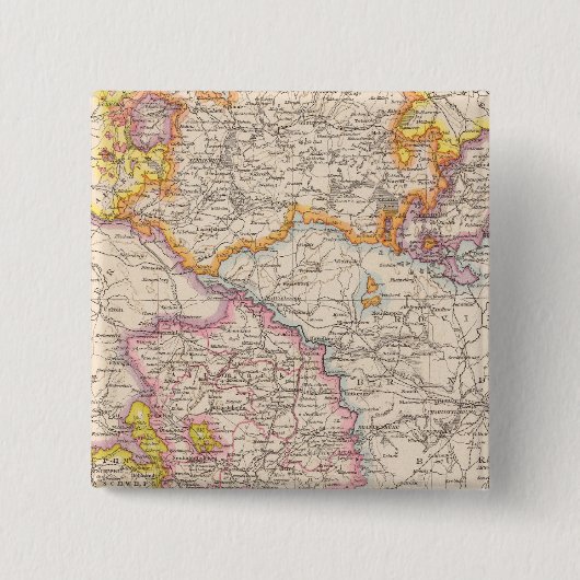 Sachsen, Mecklenburg, Anhalt Atlas Map Button (Vorderseite)