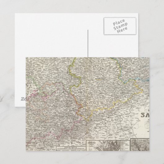 Sachsen Postkarte (Vorne/Hinten)