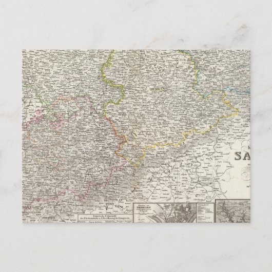 Sachsen Postkarte (Vorderseite)