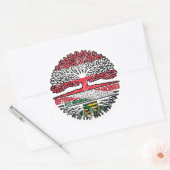 Sachsen Sächsisch Österreichisch Baum Runder Aufkleber (Umschlag)