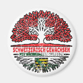 Sachsen Sächsisch Schweizer Schweiz Baum Wurzel Magnet (Vorne)