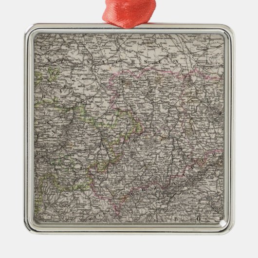 Sachsen, Thuringen und Anliegerstaat Ornament Aus Metall (Vorne)