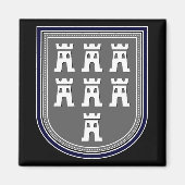 Sachsen Wappen Magnet (Vorne)