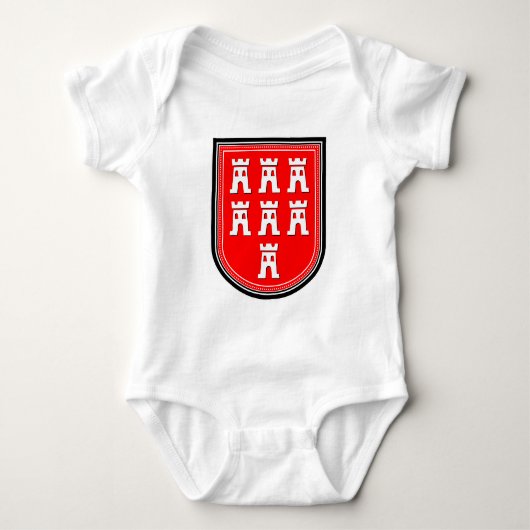 Sachsen-Zeichen Baby Strampler (Vorderseite)