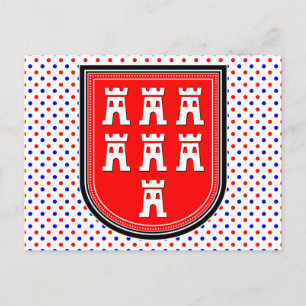 Sachsen Zeichen Postkarte