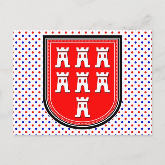 Sachsen Zeichen Postkarte (Vorderseite)