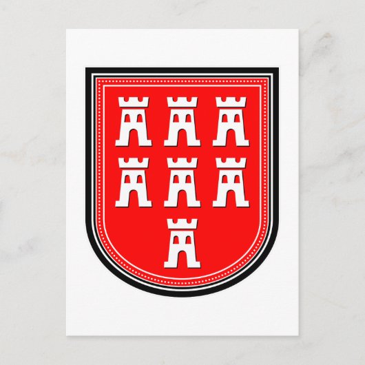 Sachsen-Zeichen Postkarte (Vorderseite)