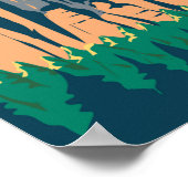 Sächsische Schweiz Nationalpark Deutschland Vintag Poster (Ecke)