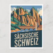 Sächsische Schweiz Saxon Schweiz Vintag Postkarte (Vorderseite)