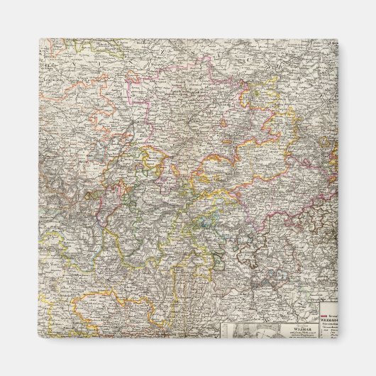 Sachsischen Lander Magnet (Vorne)