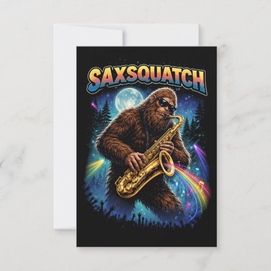 Sachsquatch Dankeskarte (Vorderseite)