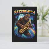 Sachsquatch Dankeskarte (Stehend Vorderseite)
