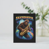 Sachsquatch Postkarte (Stehend Vorderseite)