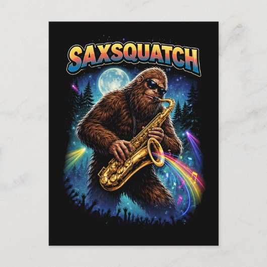 Sachsquatch Postkarte (Vorderseite)
