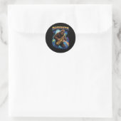 Sachsquatch Runder Aufkleber (Tasche)