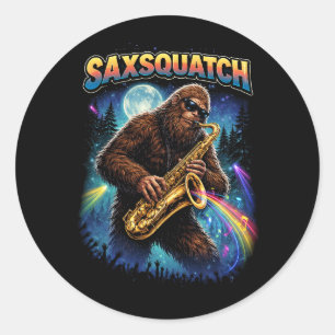 Sachsquatch Runder Aufkleber