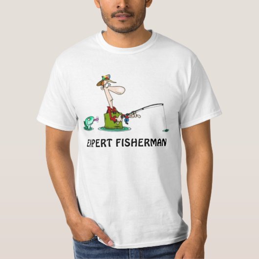 SACHVERSTÄNDIGER FISCHER-LUSTIGES FISCHEN T-Shirt (Vorderseite)