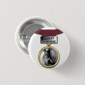 Sachverständiger im Flugzeug Medaillenknopf Button (Vorne & Hinten)