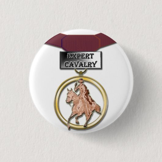 Sachverständiger Kavalleriemedaillenknopf Button (Vorderseite)