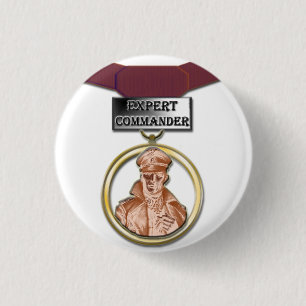 Sachverständiger Kommandantmedaillenknopf Button