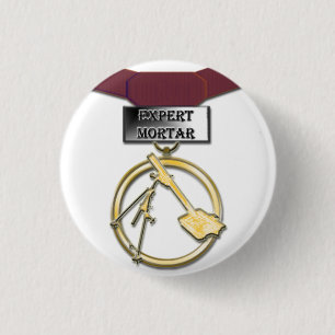 Sachverständiger Mörsermedaillenknopf Button