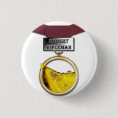 Sachverständiger Riflemanmedaillenknopf Button (Vorderseite)