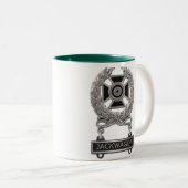 Sachverständiges Jackwagon Abzeichen Zweifarbige Tasse (VorderseiteRechts)