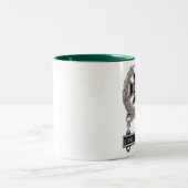 Sachverständiges Kaffee-Trinker-Abzeichen Zweifarbige Tasse (Mittel)