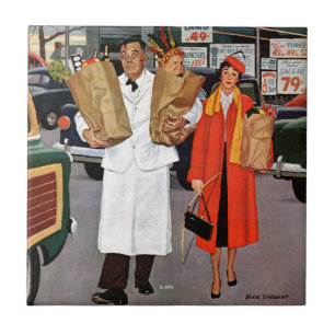 Sack gefüllt mit Ärger Fliese