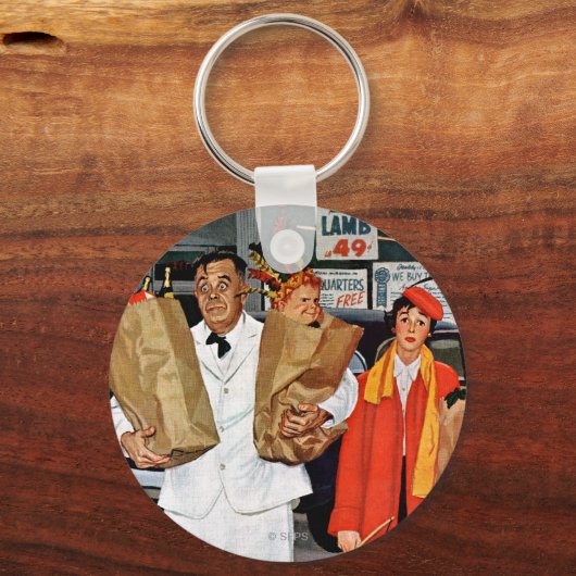 Sack gefüllt mit Ärger Schlüsselanhänger (Vorderseite)