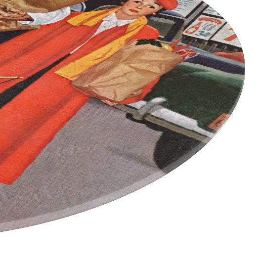 Sack gefüllt mit Ärger Schneidebrett (Ecke)