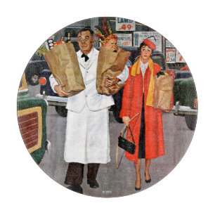 Sack gefüllt mit Ärger Schneidebrett