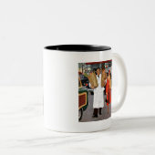 Sack gefüllt mit Ärger Zweifarbige Tasse (VorderseiteRechts)