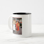 Sack gefüllt mit Ärger Zweifarbige Tasse (Vorderseite Links)