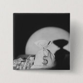 Sack Geld Button (Vorderseite)