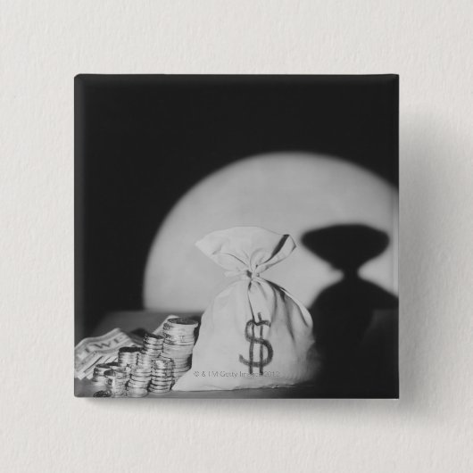 Sack Geld Button (Vorderseite)