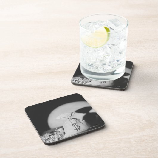 Sack Geld Getränkeuntersetzer (Rechte Seite)